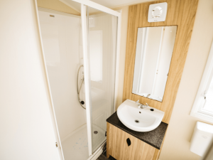 2016 Willerby Peppy 35ft x 12ft - 2 bed for sale at Castle Cove Caravan Park in Abergele North Wales - Family Shower Room