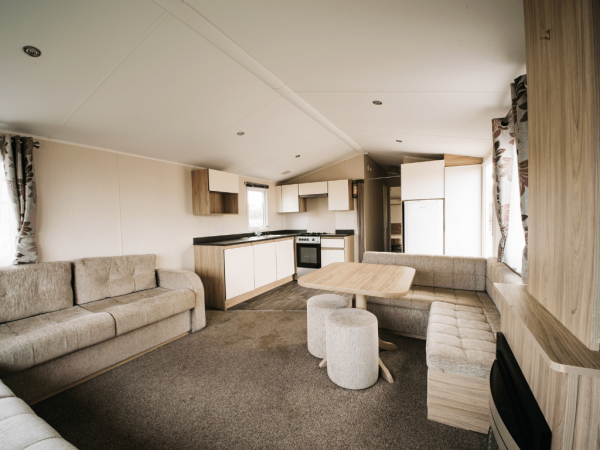 2016 Willerby Peppy 35ft x 12ft - 2 bed for sale at Castle Cove Caravan Park in Abergele North Wales - Open plan