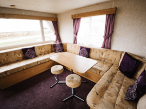 2011 Delta Santana 28ft x 12ft - 2 bed for sale at Castle Cove Caravan Park in Abergele North Wales - Lounge view