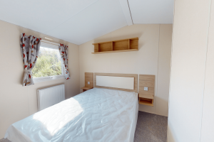 New Europa Caernarfon 28ft x 12ft - 2 bed static caravan for sale at Castel Cove Caravan Park, Abergele North Wales - Master Bedroom