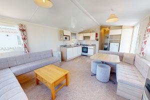 Preowned 2016 Willerby Mistral 35ft x 12ft - 2 Bedroom Static Caravan - Castle Cove Caravan Park - lounge