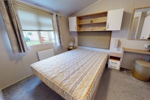 2018 Willerby Sierra 36ft x 12ft - 2 bed Static Caravan Holiday Home for Sale - Castle Cove Caravan Park - Beach Caravan Park North Wales - Master Bedroom