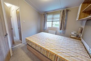 2018 Willerby Sierra 36ft x 12ft - 2 bed Static Caravan Holiday Home for Sale - Castle Cove Caravan Park - Beach Caravan Park North Wales - Master Bedroom